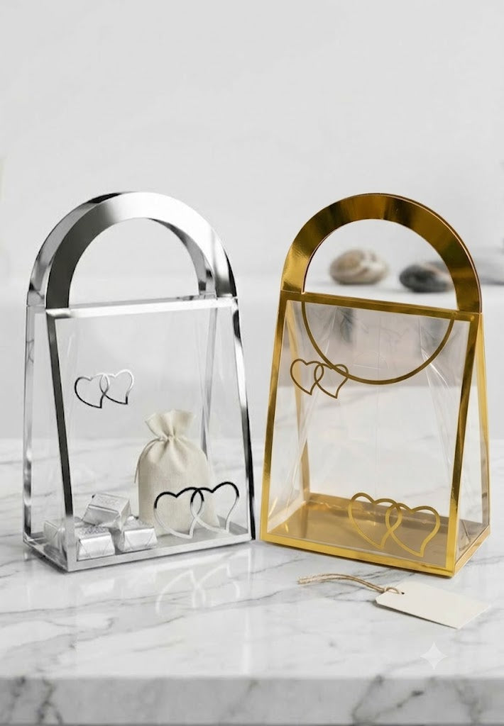 ✨ Luxury Transparent Heart Gift Bags ✨