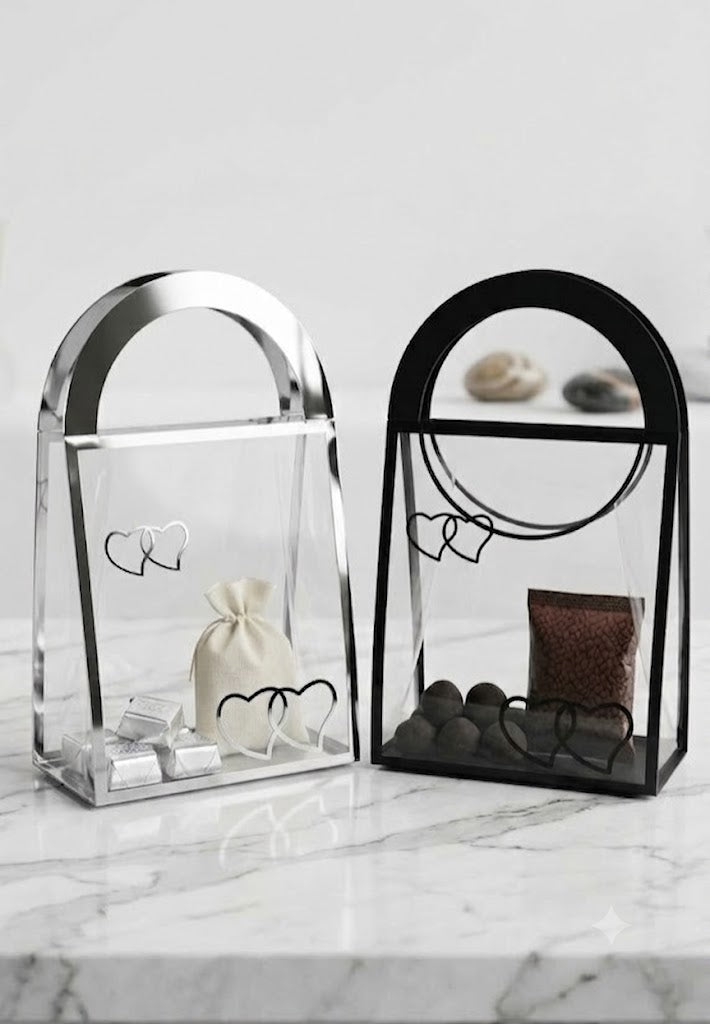 ✨ Luxury Transparent Heart Gift Bags ✨