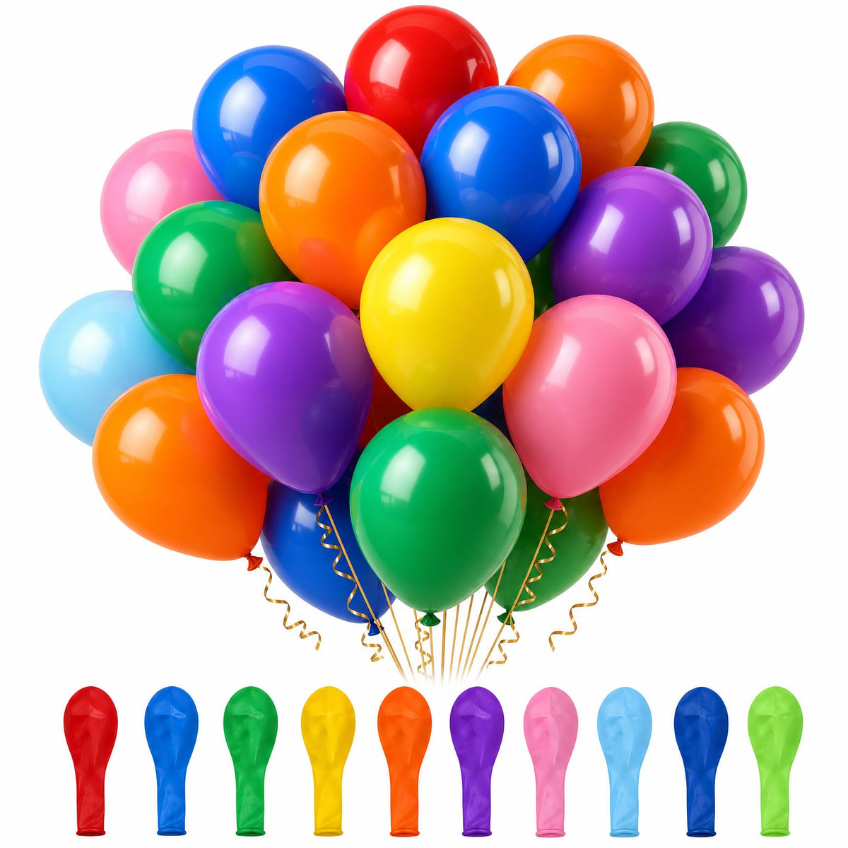 🎈 Single Color Balloons 100 pices