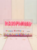 Pink Crown "HAPPY B-DAY" Letter Birthday Candles Set – M&D TRADER