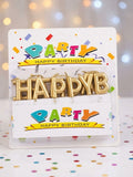 Gold "HAPPY" Letter Birthday Candles – M&D TRADER