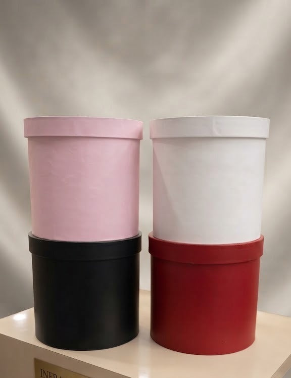 Luxury Round Flower Box & Gift Packaging - Cylinder Hat Box for Bouquets